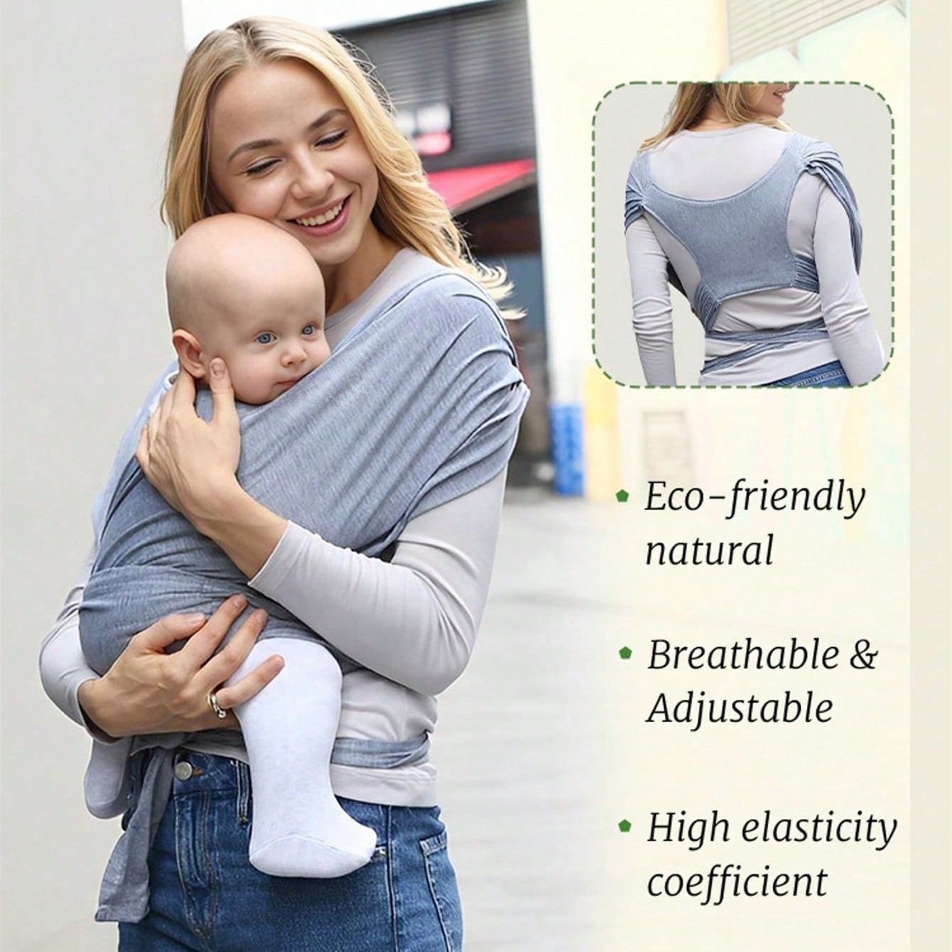 Ergonomic Baby Carrier - Mochila ergonômica para bebês, estilingue para